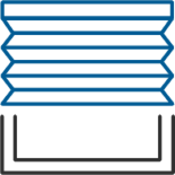 Grafik Plisseevorhang