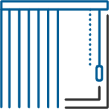 Grafik Vertikal-Lamellenvorhang